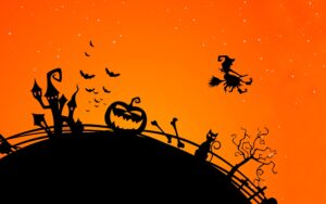 6929732-halloween-creepy-bats-midnight-cat-witch-pumpkin